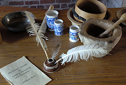 Pennsbury Manor Inkwell and Quill