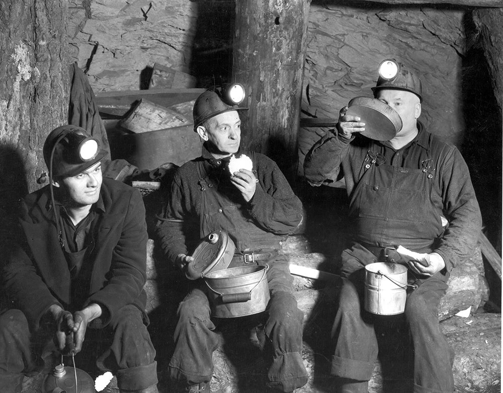 Miners Eating Lunch